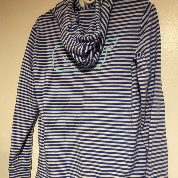 Vineyard Vines blue and white striped hoodie - Picture 3 of 5